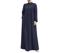 Djellaba - Abito da donna con cerniera, da donna, stile Abaya, da donna, da Ramadan, preghiera, islamico, cardigan Kaftan di grandi dimensioni, abito da preghiera musulmano, abiti lunghi chic ed