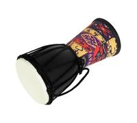 Djembe Africano da 4 Pollici per Ragazzo Ragazza, Tamburo a Mano | Pvc e Pelle di Capra Artificiale, Nero, per Aula e Palco, Adatto a Principianti e Ragazzo Ragazza