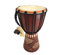 Djembe bongo percussioni tamburo World Bazaar marca, Professional Sound 12" High Carved
