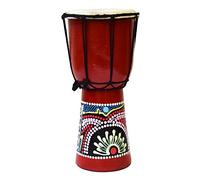 Djembe/bongo, tamburo africano, in legno, dipinto a mano 30 cm Bunt