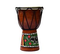 Djembe/bongo, tamburo africano, in legno, dipinto a mano 6 Bunt