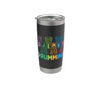 Djembe Drumming Loves Reggae Music Strumento Musicale Djembe Bicchiere termico in acciaio inox doppia parete