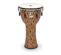 Djembe Freestyle accordato meccanicamente in tela di kente SFDMX-14KB