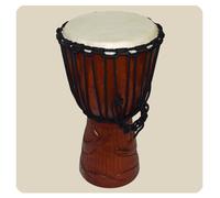Djembe Intagliato 40 CM Bongo Africana Tamburo Elaborare Intaglio