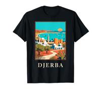 Djerba Tunisia Deserto Costiero Grafico Viaggi Maglietta