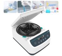 DJFYVAEIO Centrifuga per Micropiastre, Intervallo di velocità 500-2000 Giri/Min, capacità 4 Piastre da 96 Pozzetti, Timer da 30 Secondi a 59 Minuti, per Laboratorio E per L'elaborazione di Campioni