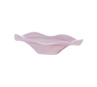 djgkENVQ cesto di frutta, Glass Fruit Bowl Dessert Plate, Elegant, Candy Dish(Pink)