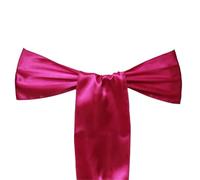 djgkENVQ Fasce per sedie 25 Pezzi 17x275 cm Decorazioni for navate di Compleanno for Matrimoni e Compleanni(Deep Pink)