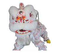 DJHGNFRDK Abito tradizionale cinese per la danza del leone, Costume mascotte danza del leone multicolore(White)