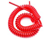 DJHGNFRDK avvolgere il cavo di alimentazione, Cavo elettronico bipolare a molla a spirale, isolato in poliuretano, lungo 11 metri, lunghezza di trazione 15-26 AWG(26AWG 0.15mm2)