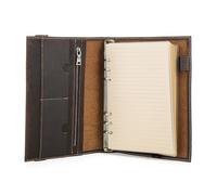 DJHGNFRDK Cartella per conferenze, Custodia for documenti in pelle A5 Caffè 173x235 mm