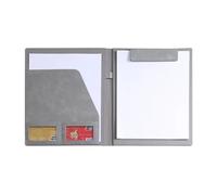 DJHGNFRDK Cartella per conferenze, Custodia for documenti in pelle PU A4 9,64 x 12,99 pollici multicolore(Grey-1)