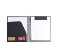 DJHGNFRDK Cartella per conferenze, Custodia for documenti in pelle PU A4 9,64 x 12,99 pollici multicolore(Black-1)