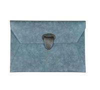 DJHGNFRDK Cartella per conferenze, Custodia for documenti in pelle PU A4 multicolore(Blue)