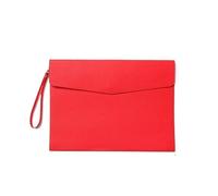 DJHGNFRDK Cartella per conferenze, Custodia portadocumenti in pelle 330x240mm Portadocumenti Multicolor(Red)