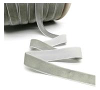 DJHGNFRDK Nastro di Velluto, Nastro di Velluto 5 Metri Multicolore 6-25 mm di Larghezza for Fiocchi for Capelli da Regalo Fai da Te for Matrimoni(Light Grey,6mm Wide)