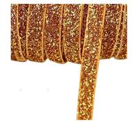 DJHGNFRDK Nastro di Velluto, Nastro in Velluto Glitterato Multicolore 10 mm 5-20 Iarde(A09,10mm (5 Yards))