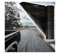 DJHGNFRDK Tessuto per Giardinaggio, Tessuto geotessile for Il Controllo delle Erbacce Nero 0,4x10-200 m(0.4mx10m/1.3ftx33ft)