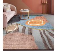 DJHWWD Tappeti Di Zona Bimbi 200x300CM Tappeto moderno grigio e arancione blu piccoli living room carpet cucina antiscivolo