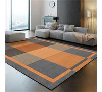 DJHWWD Tappeti Per Casa Tappeto 70x140CM moderno e resistente di colore grigio. arancione Grandi soggiorno cameretta bambina