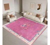 DJHWWD Tappeto Bambini Cameretta Lavabili In Lavatrice,Morbido 130x190cm,Il Vento Cinese Classico per Condominiale,Cameretta Ragazzo,Scendiletto Rosa