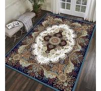 DJHWWD Tappeto Camera Bambina Sottile 60x110CM floreale retrò multicolore blu moto Stanza Tappeti Da Salotto