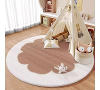 DJHWWD Tappeto Cameretta Bambina Lavabile 60X60cm,Zerbino Ingresso Circolare Moderno per Casa Ingresso,Condominiale,Entrata