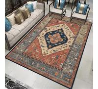 DJHWWD Tappeto Entrata Cameretta Bambina 80x150CM rettangolare blu arancione Da Camera Letto salon Per