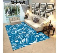 DJHWWD Tappeto Grande Salotto 90x120CM blu stampato soggiorno alfombra exterior tapetto Tappeti Cameretta