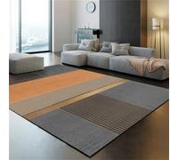 DJHWWD Tappeto Morbido Camera Da Letto Carpets For Living Room 200x300CM moderno a strisce grigio arancione tappeti cameretta bambina bambini Studio