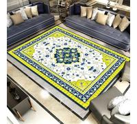 DJHWWD Tappeto Per Cameretta 160x210CM blu floreale grigio verde salon tappeti piccoli Ragazzo