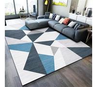DJHWWD Tappeto Per Cameretta Bambini Morbido 100x160CM geometrico moderno grigio blu tapetto soggiorno moderni Camera Bambina Tappeti Ragazzi
