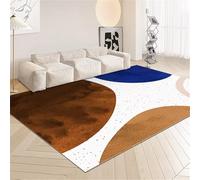DJHWWD Tappeto Salva Parquet Antiscivolo Bambini 180x250CM grigio-blu lavabile Bianco bambina cameretta Morbido