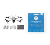 DJI Air 3 Fly More Combo con radiocomando DJI RC-N2 + Card DJI Care Refresh 1-Year Plan, drone con doppia fotocamera principale con teleobiettivo medio e grandangolare 4K HDR, autonomia di 46 min