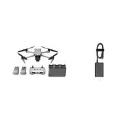 DJI Air 3 Fly More Combo con radiocomando DJI RC-N2 + Caricatore portatile DJI da 65W, drone con doppia fotocamera principale con teleobiettivo medio e grandangolare 4K HDR