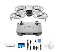 DJI Flip Bundle con accessori, Drone con Fotocamera UHD 4K, Pesa Meno di 249g, Stabilizzatore a 3 Assi, Trasmissione Video da 13 km, Decollo Dalla Mano (Flip Bundle)