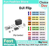 DJI Flip Drone Camera Fly Combo 4K Leggero 3 assi Stabilizzazione culla 13 km Trasmissione video Palm Decollo Ritorno automatico C0 Flip Fly more combo