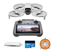 DJI Flip (RC2 con schermo) Bundle, Drone Follow Me con Fotocamera UHD 4K per Adulti, Pesa Meno di 249g, Stabilizzatore a 3 Assi, Trasmissione Video da 13 km, Decollo Dalla Mano, 31 minuti di volo