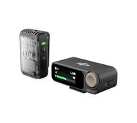 DJI Mic 2 (1 TX + 1 RX), microfono wireless con eliminazione intelligente del rumore, registrazione interna in float a 32 bit, suoni ottimizzati, 250 m di distanza, microfono per iPhone e Android