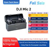 DJI Mic 2 microfono Lavalier Wireless Noise cancellell 32Bit 48kHz disco interno galleggiante gamma 250m batteria 18h con custodia Charg 1TX 1RX