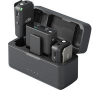 DJI Mic (2 TX + 1 RX + custodia di ricarica), microfono wireless, distanza fino a 250 m, batteria da 15 ore, eliminazione del rumore Microfono wireless per PC, iPhone, interviste, YouTube, vlog