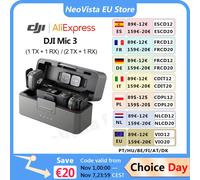 DJI Mic 3 (2 TX + 1 RX + Custodia di ricarica) / (1 TX + 1RX) Microfono wireless per iPhone/fotocamera/Android, controllo del guadagno UAadtive