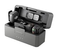 DJI Mic 3 (2 TX + 1 RX + Custodia di ricarica), microfono wireless per iPhone/fotocamera/Android, ultraleggero, controllo del guadagno adattivo per un volume bilanciato, 28 ore di utilizzo, vlog
