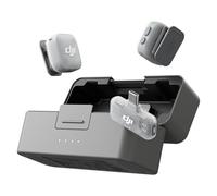 DJI Mic Mini 2 (2 TX + 1 RX mobile + Custodia di ricarica), microfono wireless lavalier professionale per iPhone e Android/tablet/PC, plug-and-play, trasmissione fino a 300 m, vlog, streaming