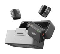 DJI Mic Mini (2 trasmettitore, 1 ricevitore, base di ricarica), microfono lavalier wireless per Android e iPhone, OsmoAudio per registrazione video, Tiktok, YouTube, Vlog Podcast Content Creator