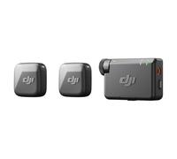 DJI Mic Mini (2 TX + 1 RX), audio ricco di dettagli, microfono wireless per fotocamera/Android, vlog per 2 persone, produzione di squadra