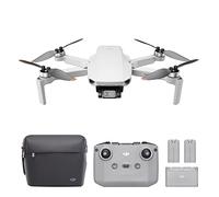 DJI Mini 2 Fly More Combo, drone con fotocamera pieghevole ultraleggero, gimbal a 3 assi con fotocamera 4K, 12 MP, 31 minuti di volo, tre batterie, trasmissione video HD OcuSync 2.0 da 10 km, drone per principianti, grigio