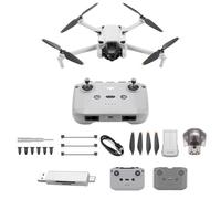 DJI Mini 3 - Mini drone con fotocamera leggero e pieghevole con video in 4K HDR, autonomia di 38 minuti, Riprese verticali native e funzioni intelligenti, C0 (Lettore di schede)