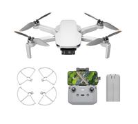 DJI Mini 4K Bundle, Drone con Fotocamera 4K HD, Meno di 249 g, Stabilizzatore 3 Assi, Trasmissione Video 10 km, Return Automatico, Resistenza al Vento (Mini 4K Bundle Protezione dell'elica)