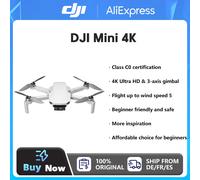 DJI Mini 4K Drone Camera 249g Stabilizzazione cardanica a 3 assi Trasmissione video 10 km Resistenza al ritorno automatico Batteria lunga Originale